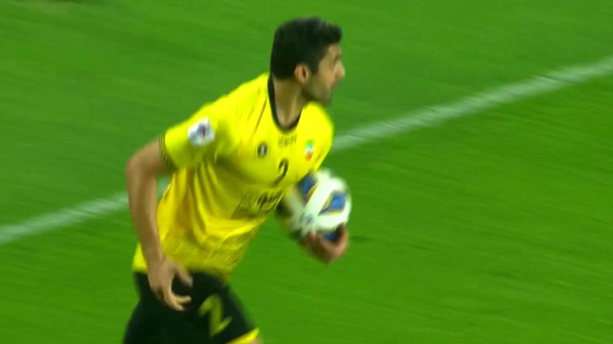 گل اول سپاهان به الدحیل(نژاد مهدی)