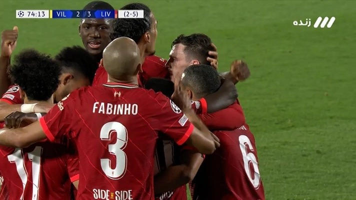 گل سوم لیورپول به ویارئال (سادیو مانه)