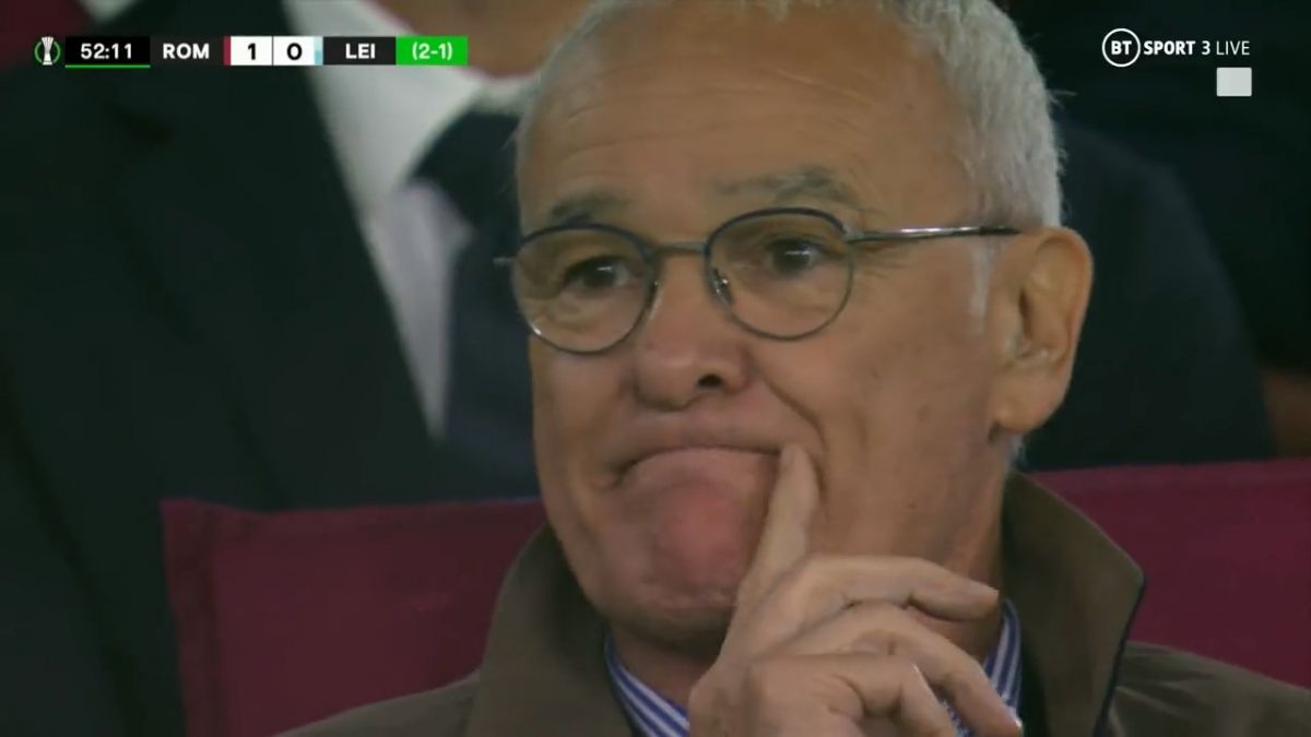 تشویق رانیری در المپیکو توسط هوادران رم و لسترسیتی