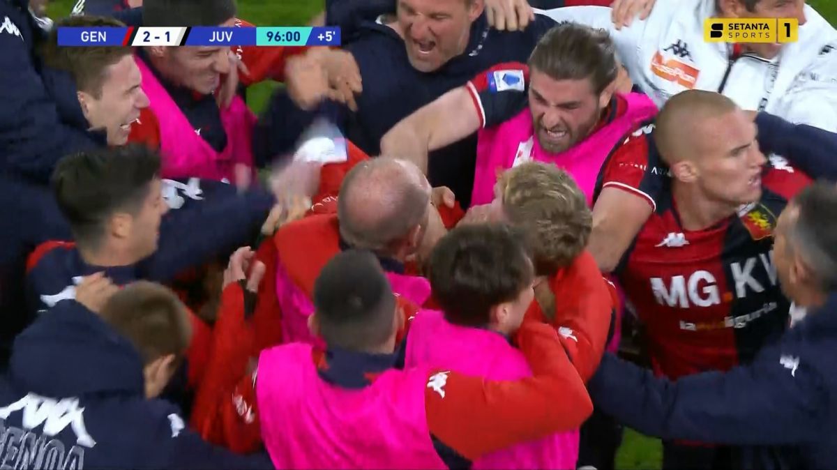 گل دوم جنوا به یوونتوس (کریشیتو - پنالتی در دقیقه 96)