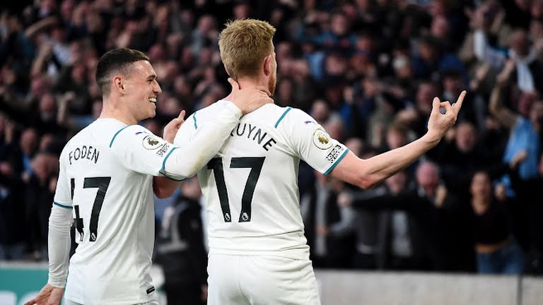 گل سوم منچسترسیتی به ولورهمپتون (هتتریک دی بروینه)