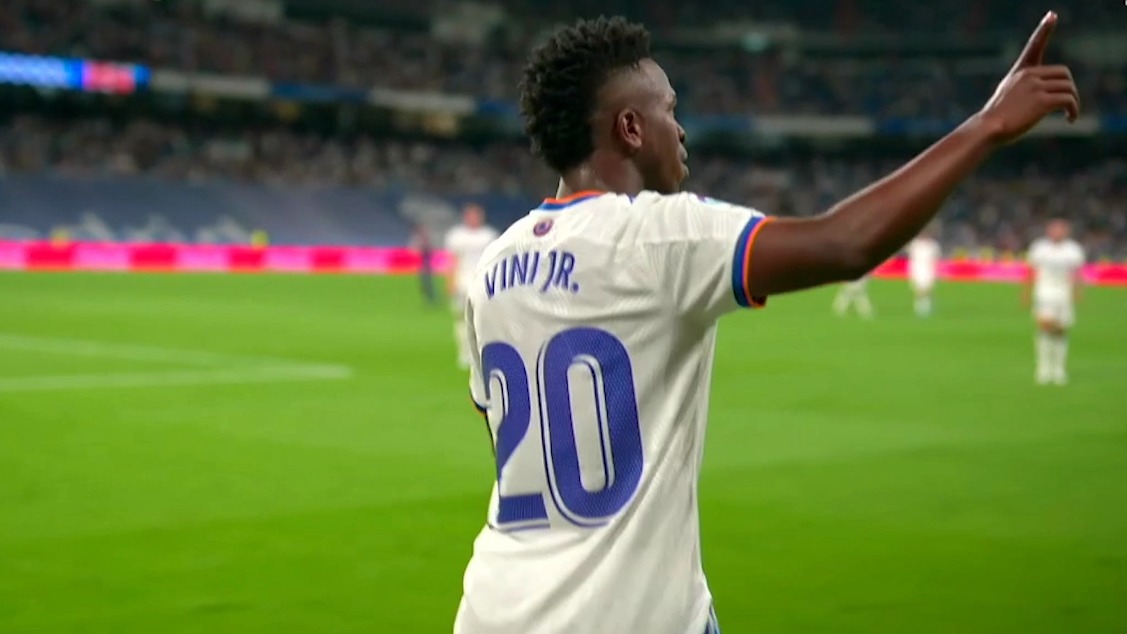 گل ششم رئال مادرید به لوانته (هتریک وینیسیوس جونیور)