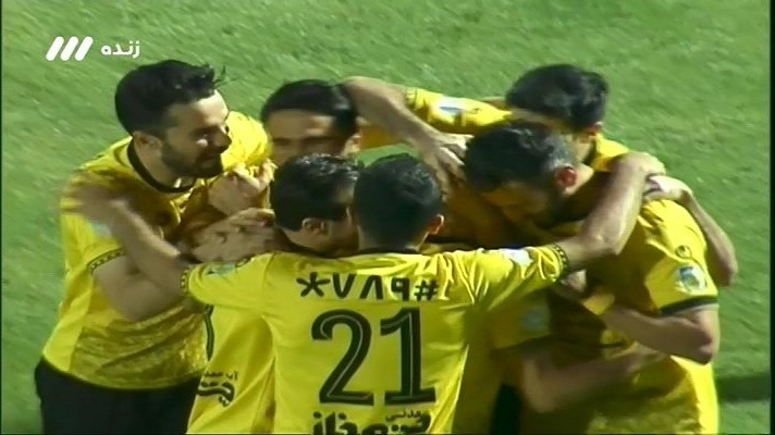 گل دوم سپاهان به پرسپولیس (سجاد شهباززاده)