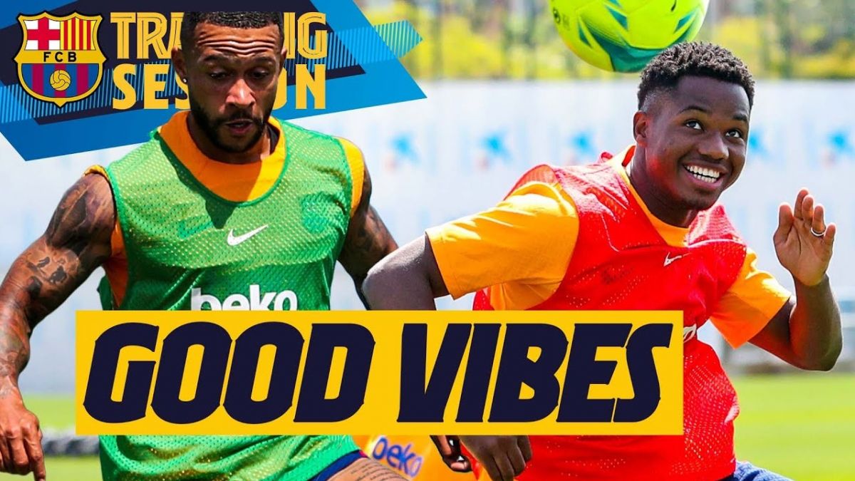 تمرین بارسلونا برای تقابل با ختافه