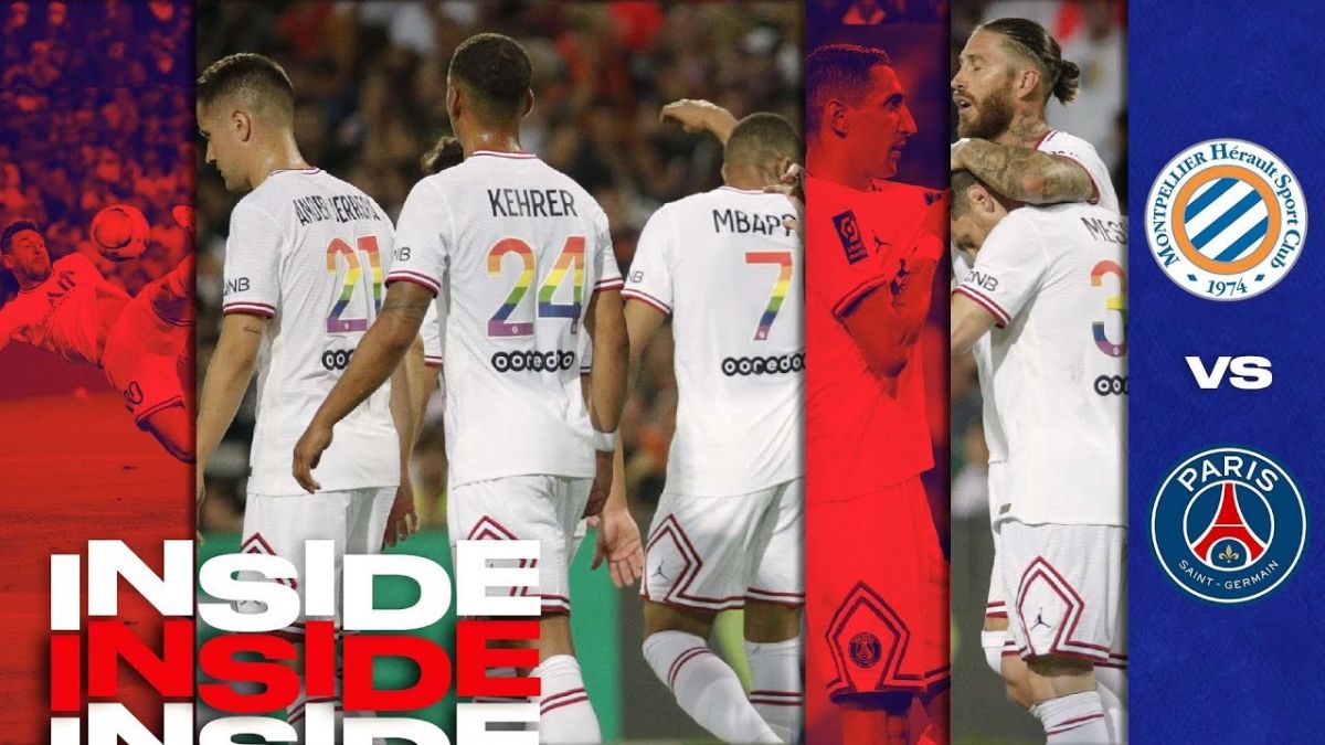 حواشی بازی مون پلیه 0-4 پاری سن ژرمن از زاویه دوربین باشگاه پی اس جی