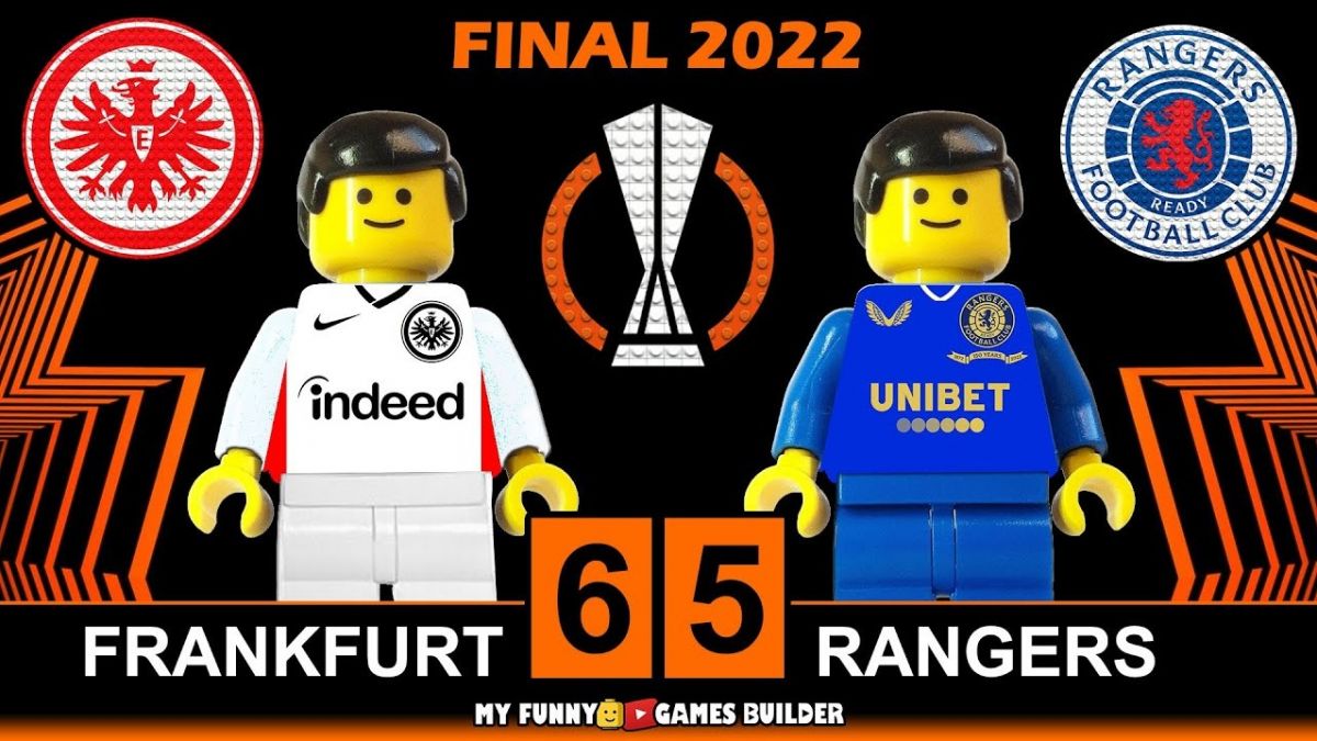 شبیه سازی بازی فرانکفورت و رنچرز فینال لیگ اروپا با عروسک لگو