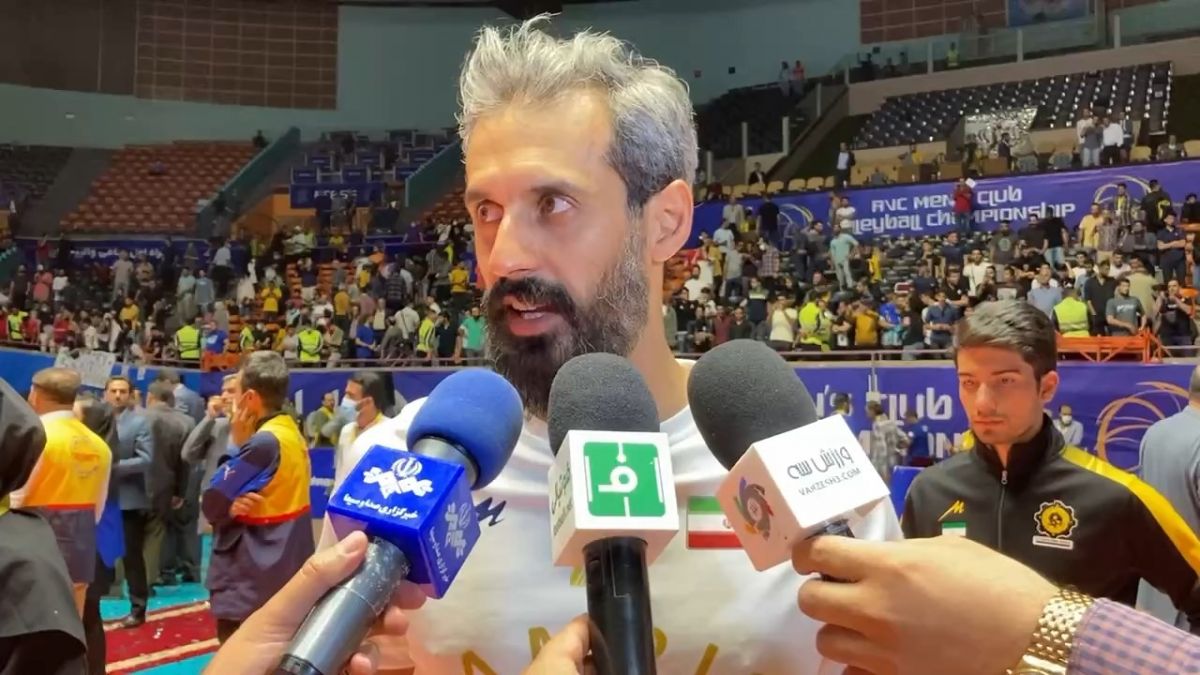 اختصاصی/ صحبتهای سعید معروف در پایان مسابقات والیبال قهرمانی باشگاههای آسیا