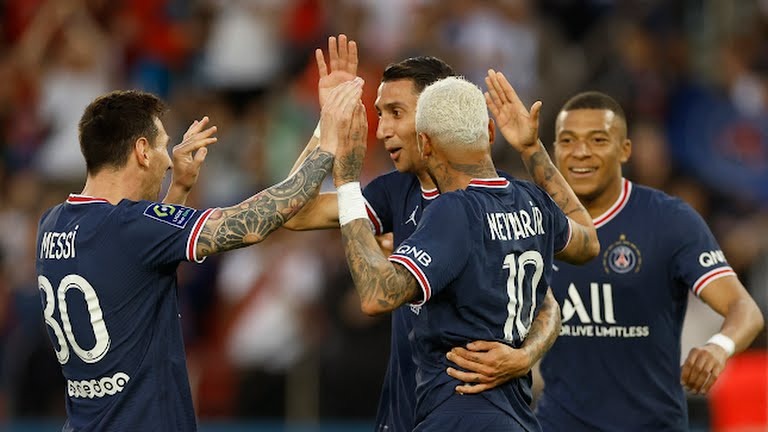 گل سوم پاری سن ژرمن به متز (نیمار)