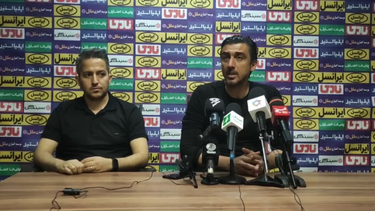 اختصاصی/ کنفرانس خبری مهدی رحمتی و حسینی پس از تساوی آلومینیوم اراک و پیکان