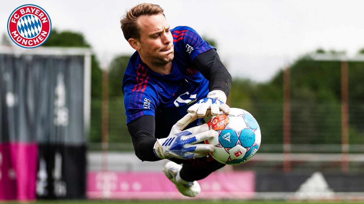 سیوهای برتر نویر در تمرینات بایرن مونیخ