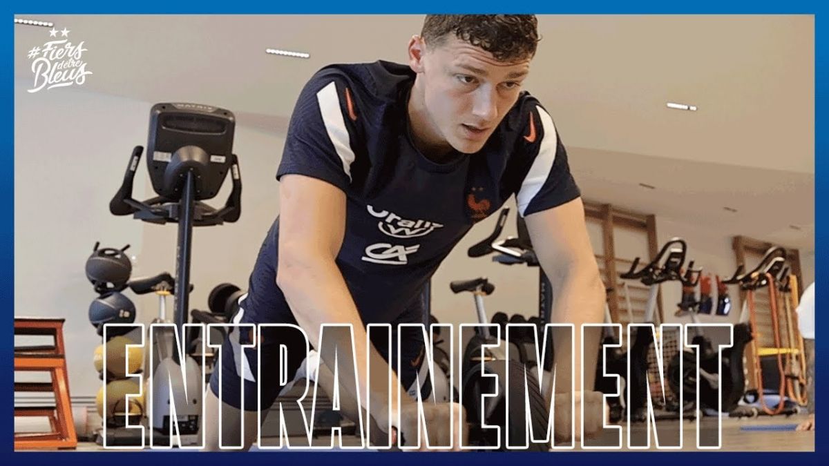 تمرینات بدنسازی تیم ملی فرانسه