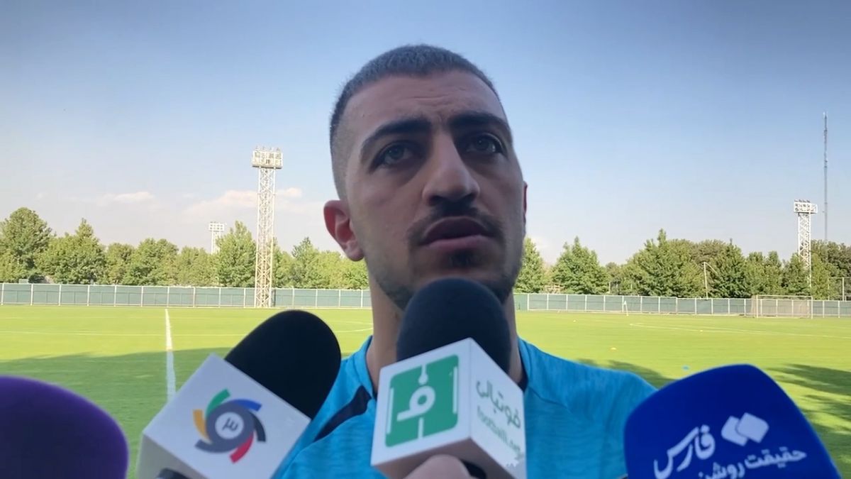 اختصاصی/ صحبت های سیدمجید حسینی در حاشیه تمرین امروز تیم ملی