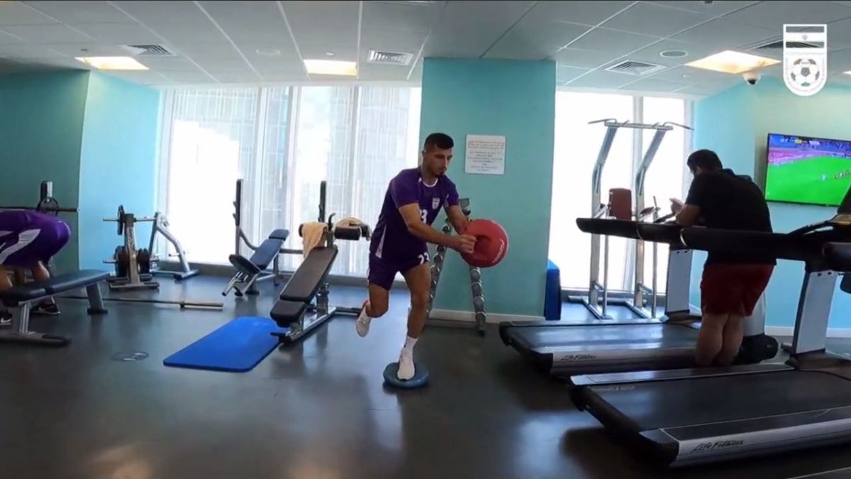 تمرین اختصاصی بدنسازی برخی از ملی پوشان