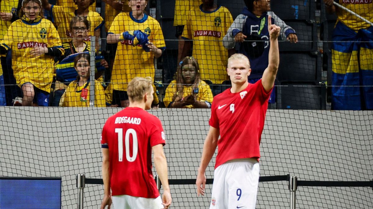 خلاصه بازی سوئد 1-2 نروژ (دبل هالند)