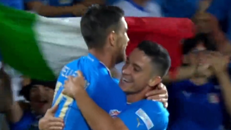 گل دوم ایتالیا به مجارستان (پلگرینی)