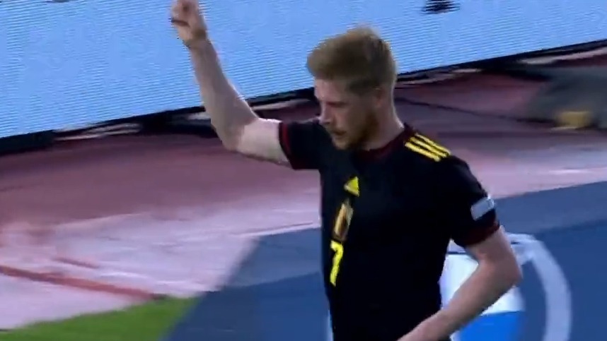 گل دوم بلژیک به لهستان (دی بروینه)