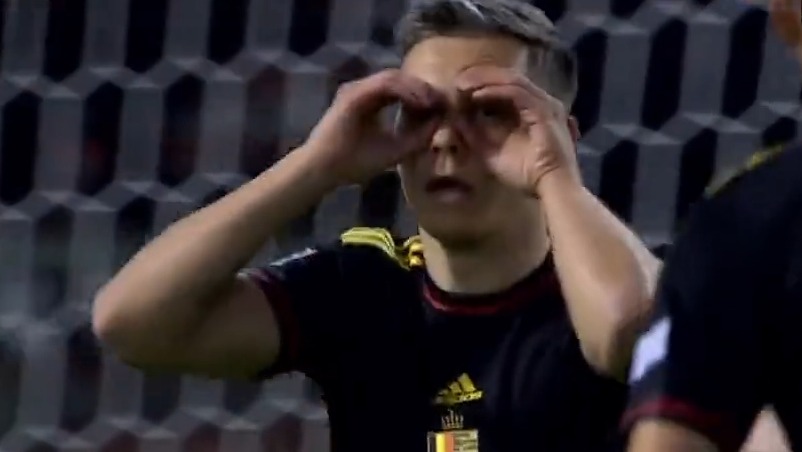 گل سوم بلژیک به لهستان (تروسارد)