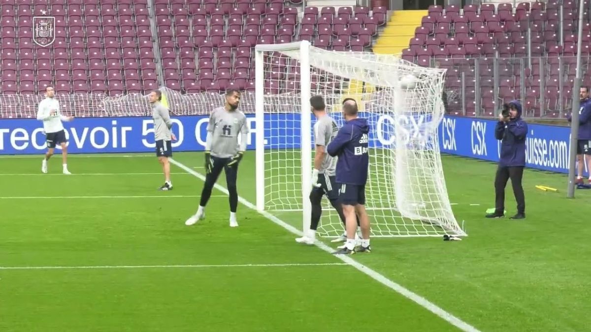 تمرین اسپانیا برای تقابل با سوئیس