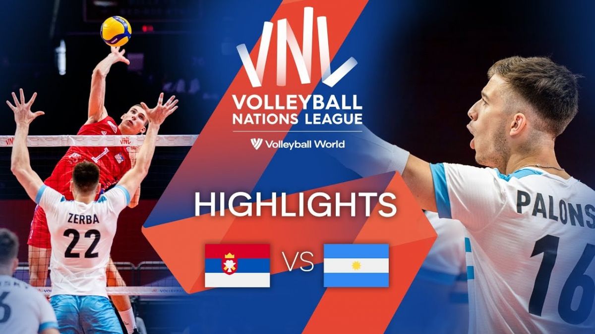 خلاصه بازی صربستان 3-2 آرژانتین (لیگ ملت های والیبال 2022)