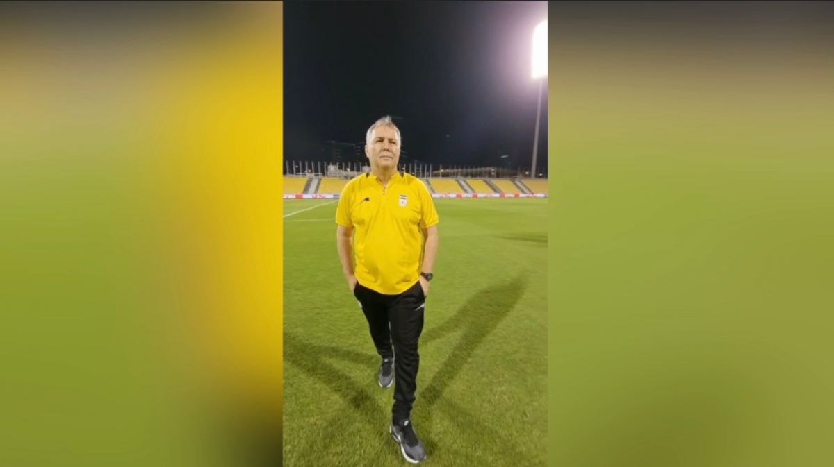 بازدید اسکوچیچ و بازیکنان از چمن ورزشگاه القطر