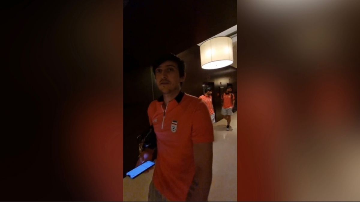 حرکت ملی پوشان به سمت ورزشگاه القطر