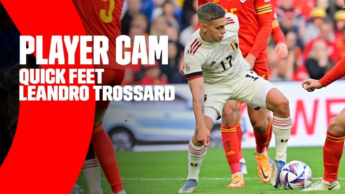 عملکرد تروسارد در بازی مقابل ولز از زاویه دوربین تیم ملی بلژیک
