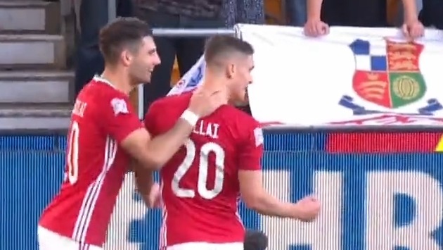 گل اول مجارستان به انگلیس (سالای)