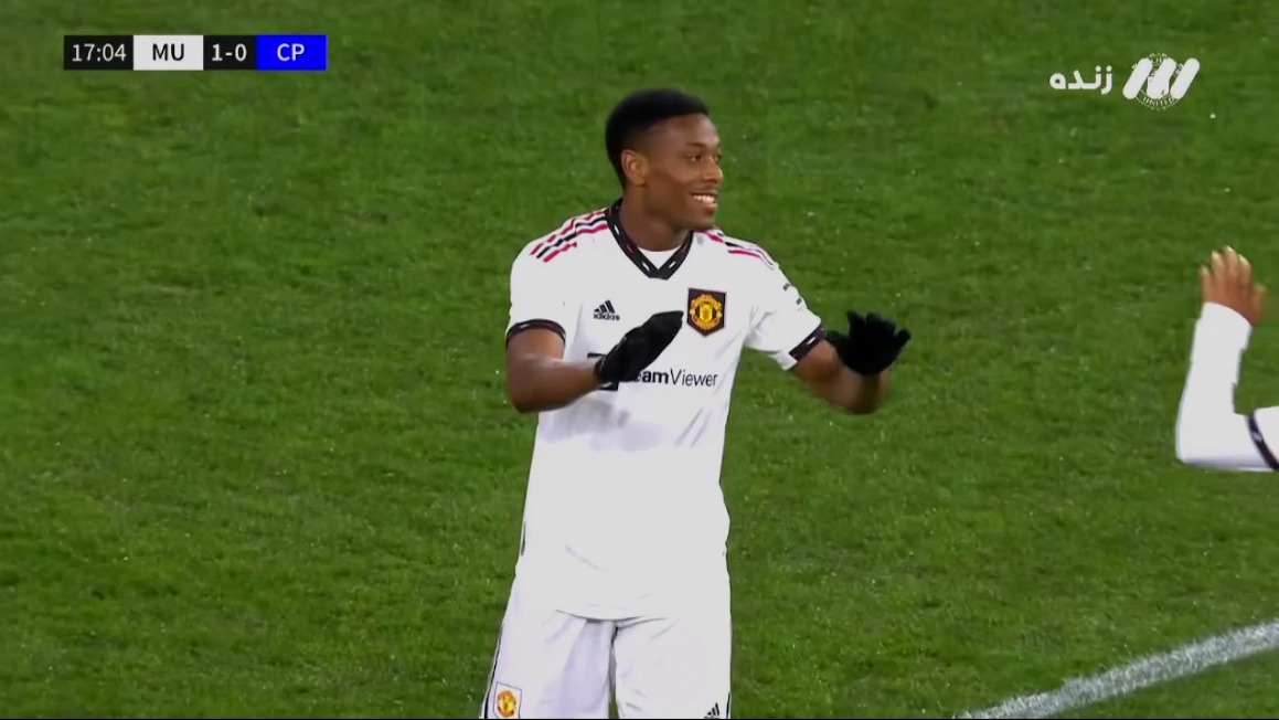 گل اول منچستریونایتد به کریستال پالاس (مارسیال)