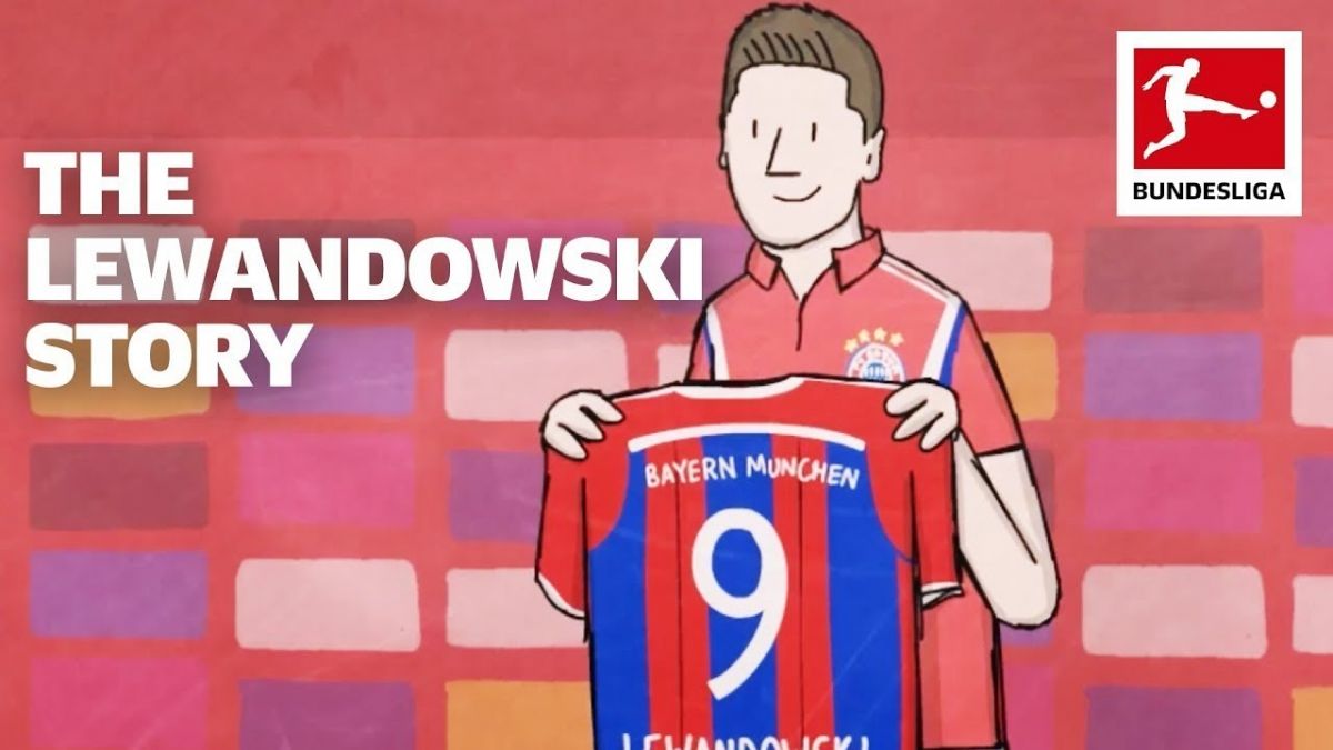 زندگی ورزشی و افتخارات لواندوفسکی به روایت کارتون