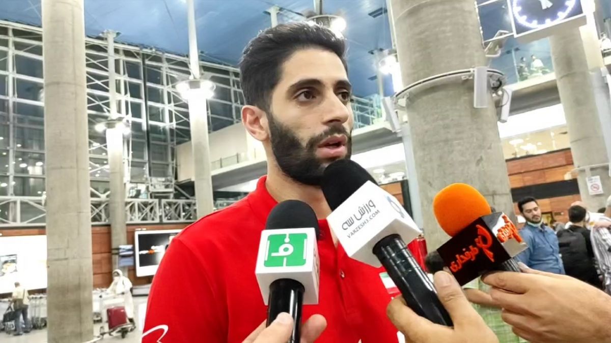 اختصاصی/ صحبتهای میلاد عبادی پور در مراسم استقبال از کاروان تیم ملی والیبال ایران