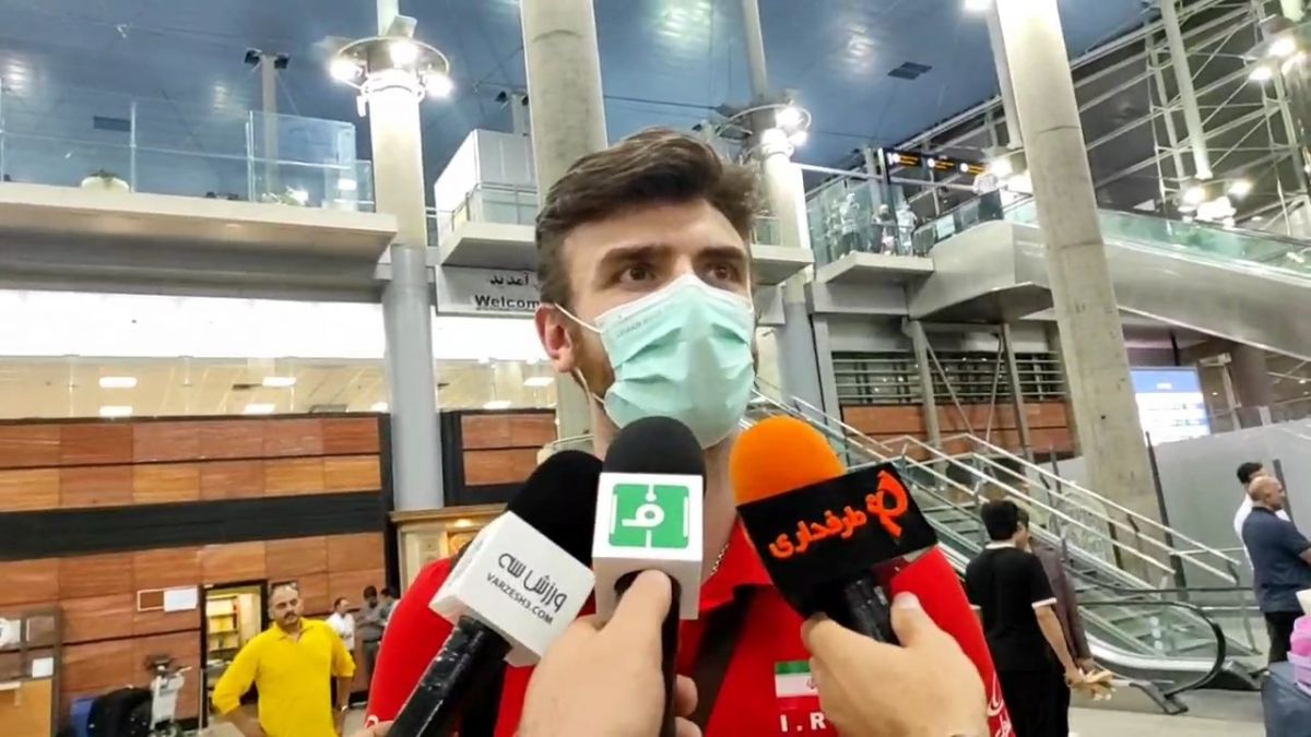 اختصاصی/ صحبتهای مهدی جلوه در مراسم استقبال از کاروان تیم ملی والیبال ایران