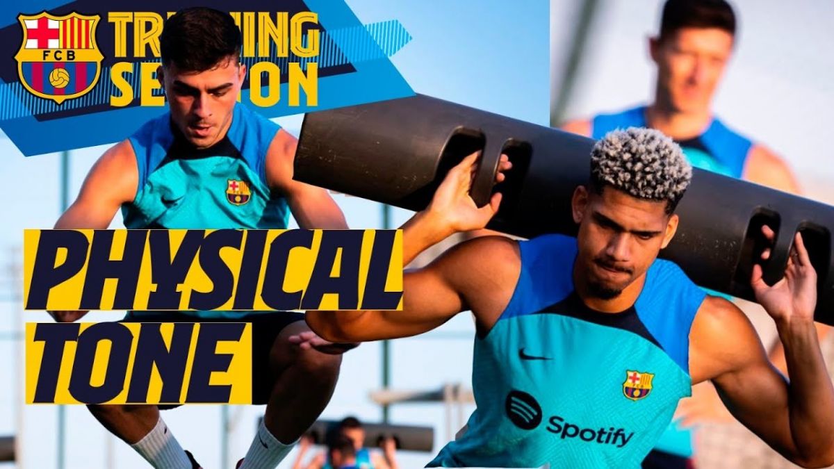 تمرین بارسلونا برای تقابل با رایووایکانو در هفته نخست لالیگا