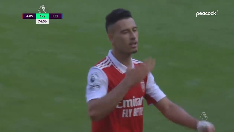 گل چهارم آرسنال به لسترسیتی (مارتینلی)