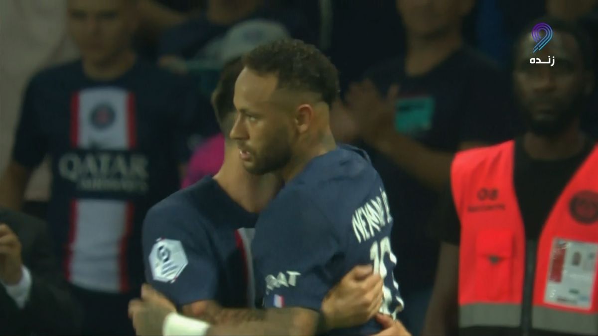 گل سوم پاری سن ژرمن به مون پلیه (دبل نیمار)