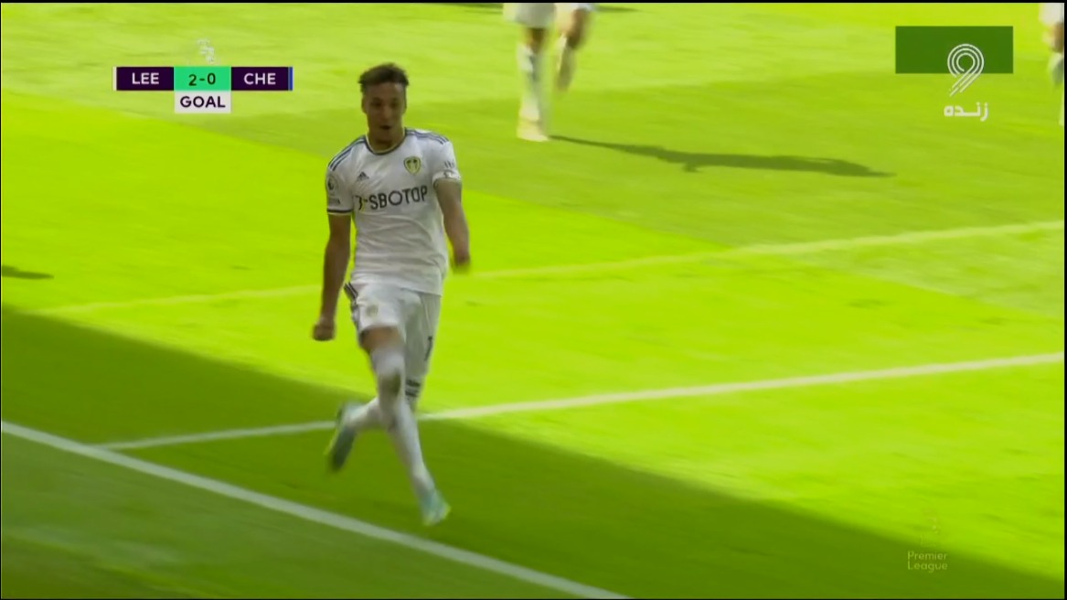 گل دوم لیدزیونایتد به چلسی (رودریگو)
