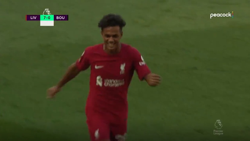 گل هشتم لیورپول به بورنموث (کاروالیو)