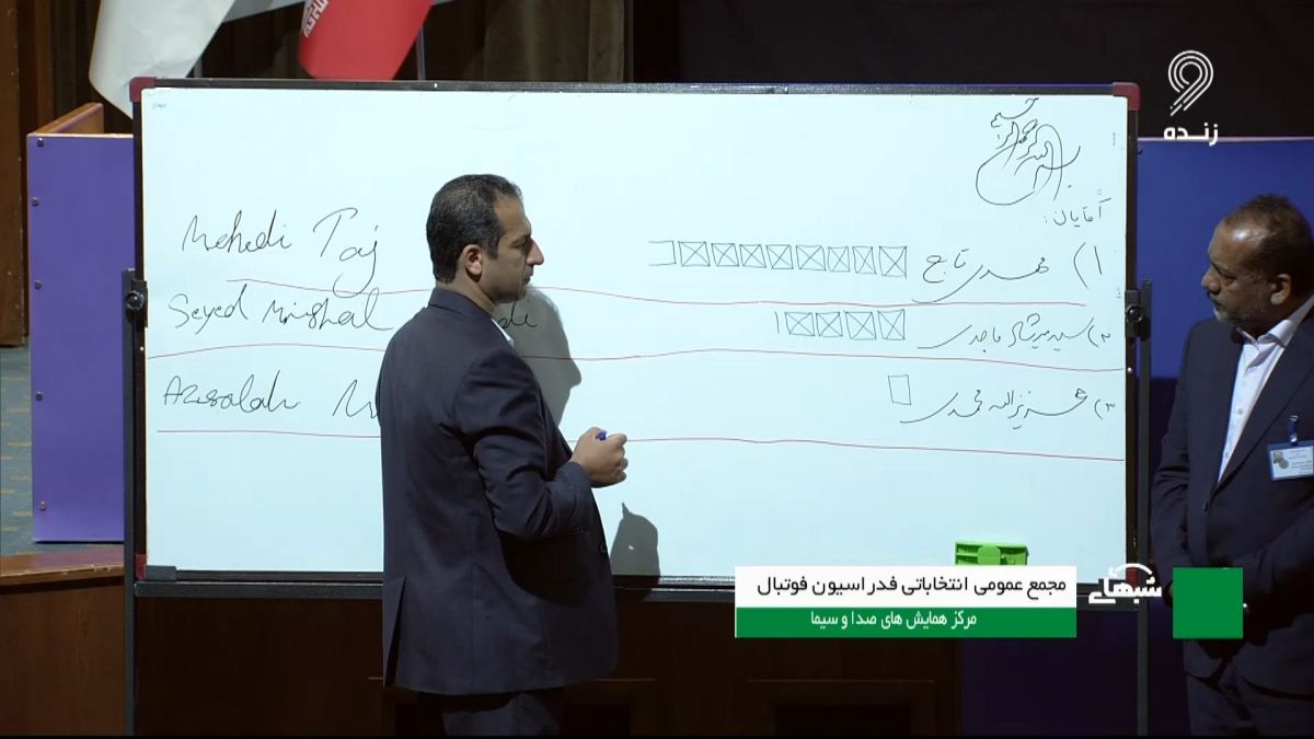 شمارش آرای مجمع انتخاباتی فدراسیون فوتبال/ تاج رئیس فدراسیون فوتبال شد