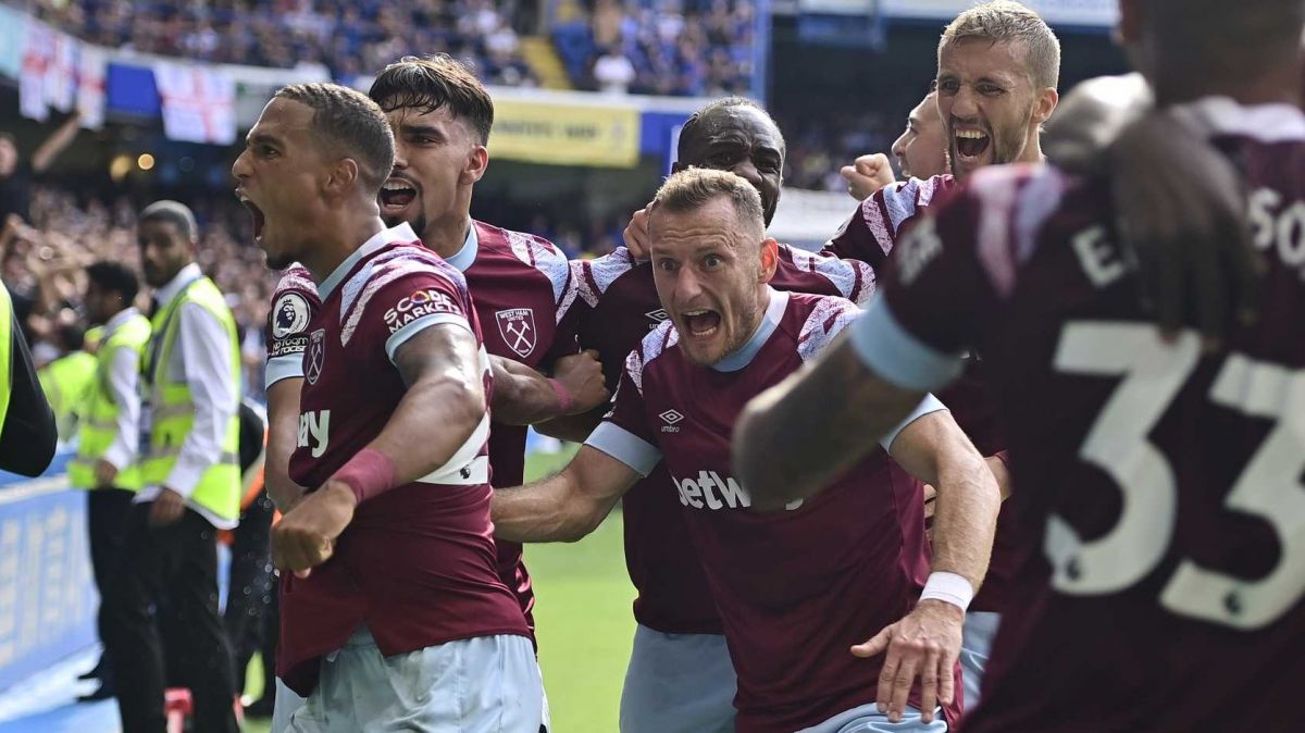 گل اول وستهام به چلسی (آنتونیو)