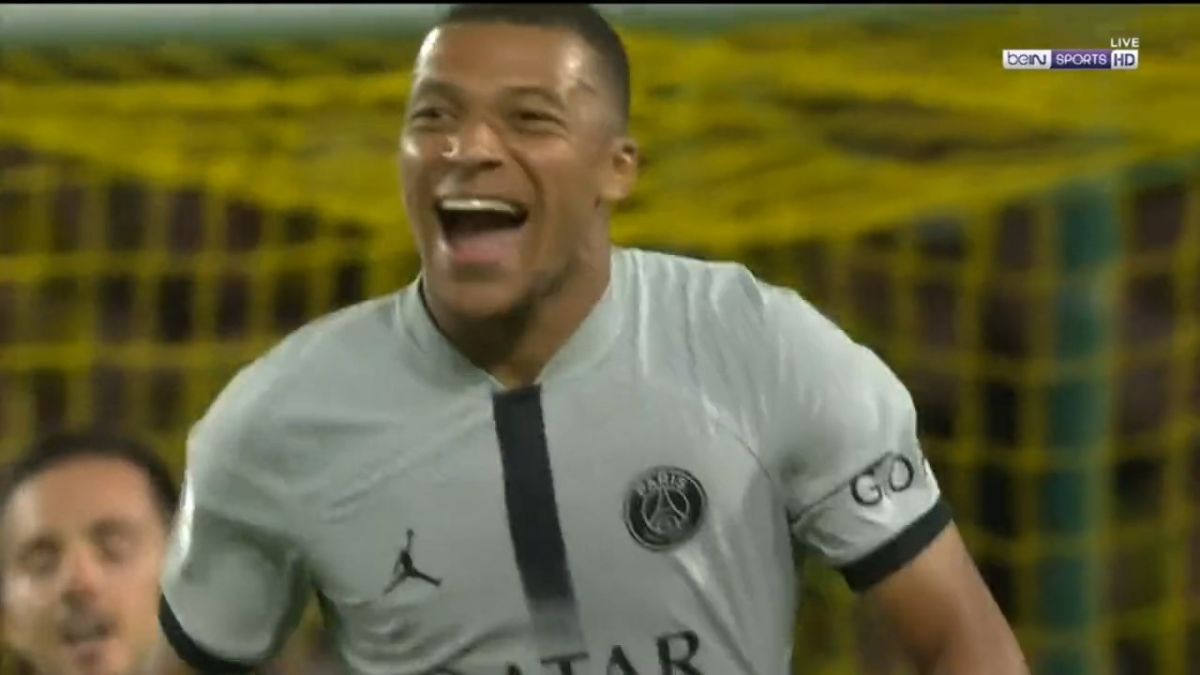 گل اول پاری سن ژرمن به نانت (امباپه)