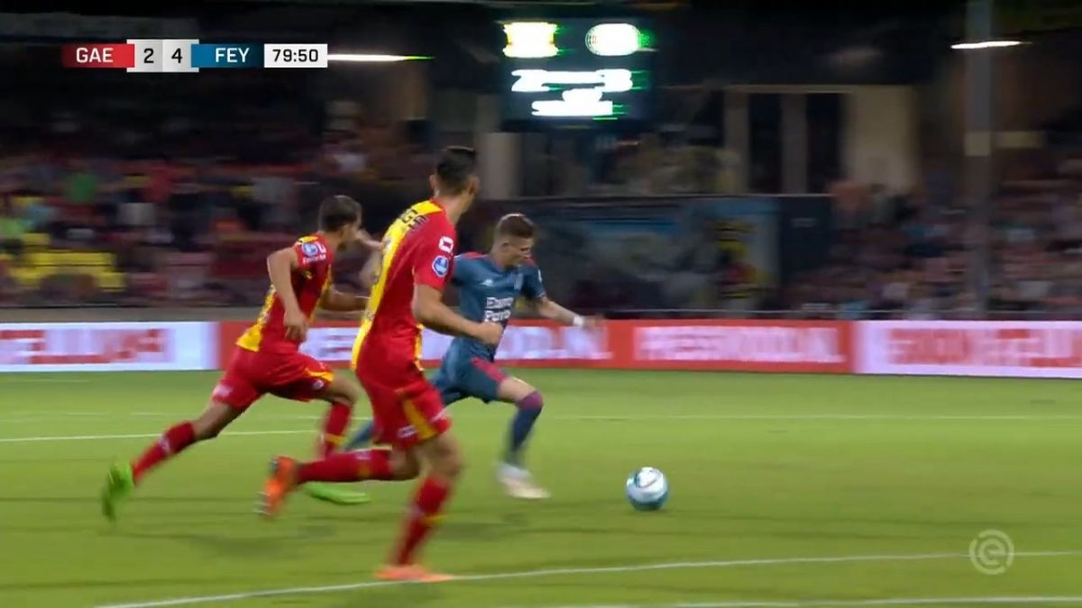 گل چهارم فاینورد به ایگلز (پاس گل علیرضا جهانبخش)