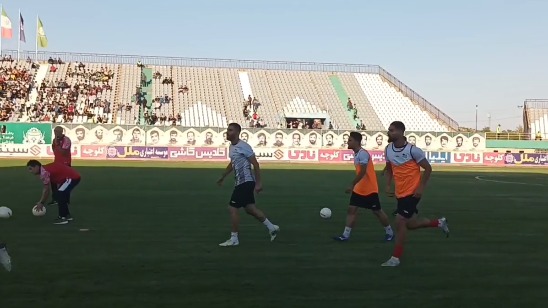 اختصاصی/ حضور کاوه رضایی در تمرینات قبل از دیدار تراکتور و آلومینیوم