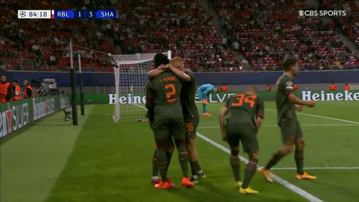 گل چهارم شاختار به آربی لایپزیش (ترائوره)