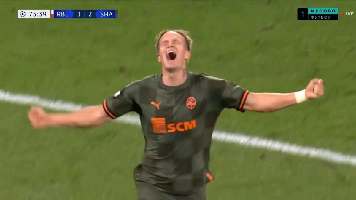 گل سوم شاختار به آربی لایپزیش (مودریک)