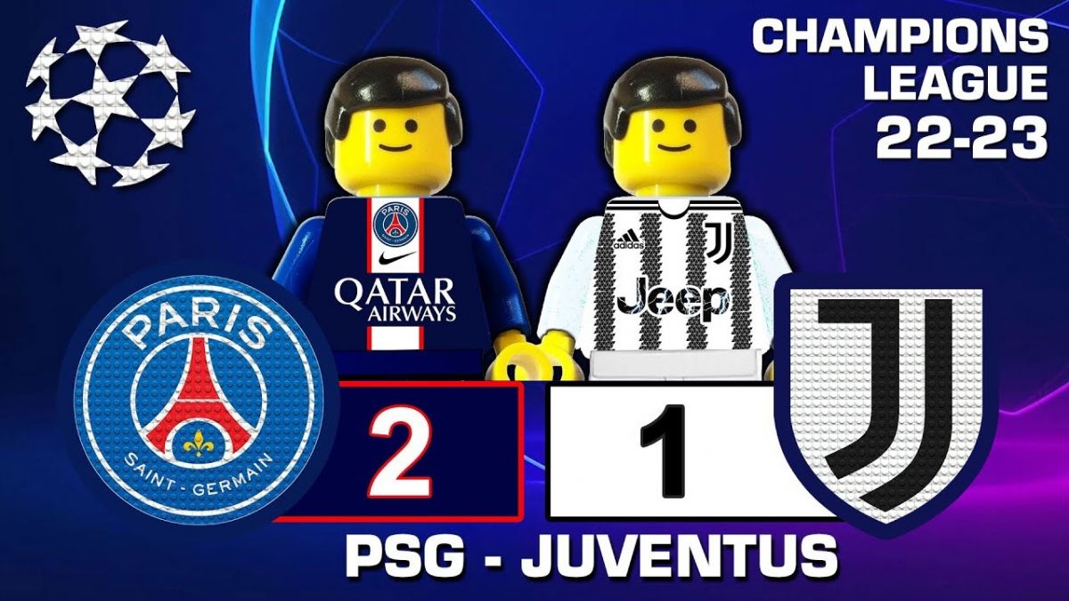 شبیه سازی بازی پاری سن ژرمن 2-1 یوونتوس با عروسک لگو