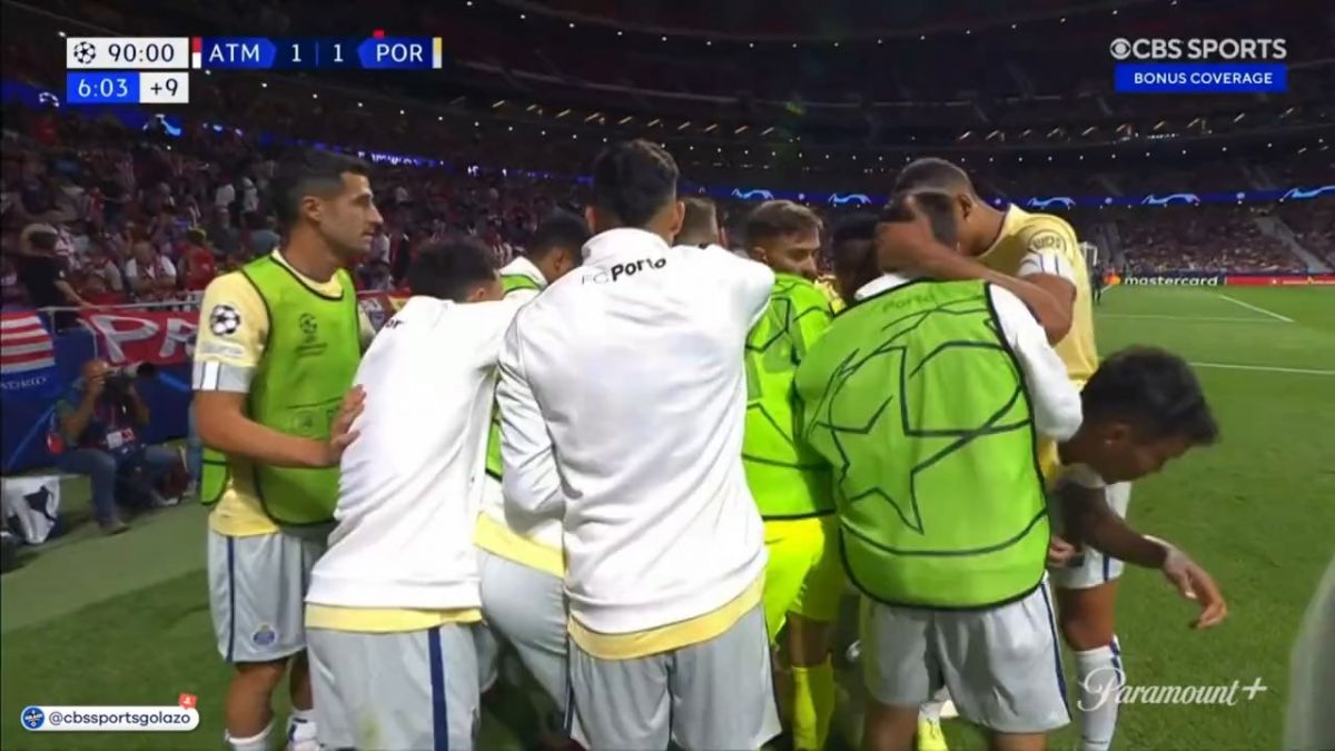 گل اول پورتو به اتلتیکو مادرید (اوریبه - پنالتی در دقیقه 96)