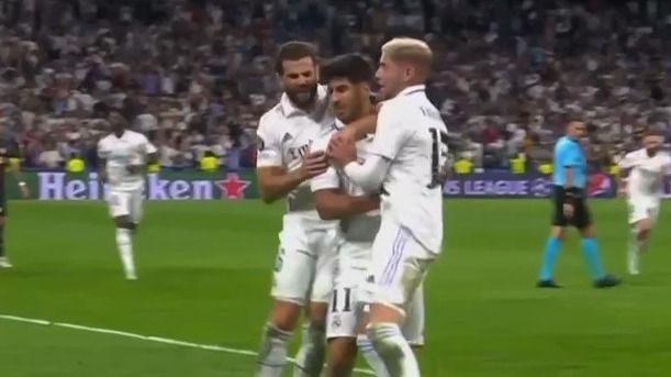 گل دوم رئال مادرید به آربی لایپزیش (آسنسیو)