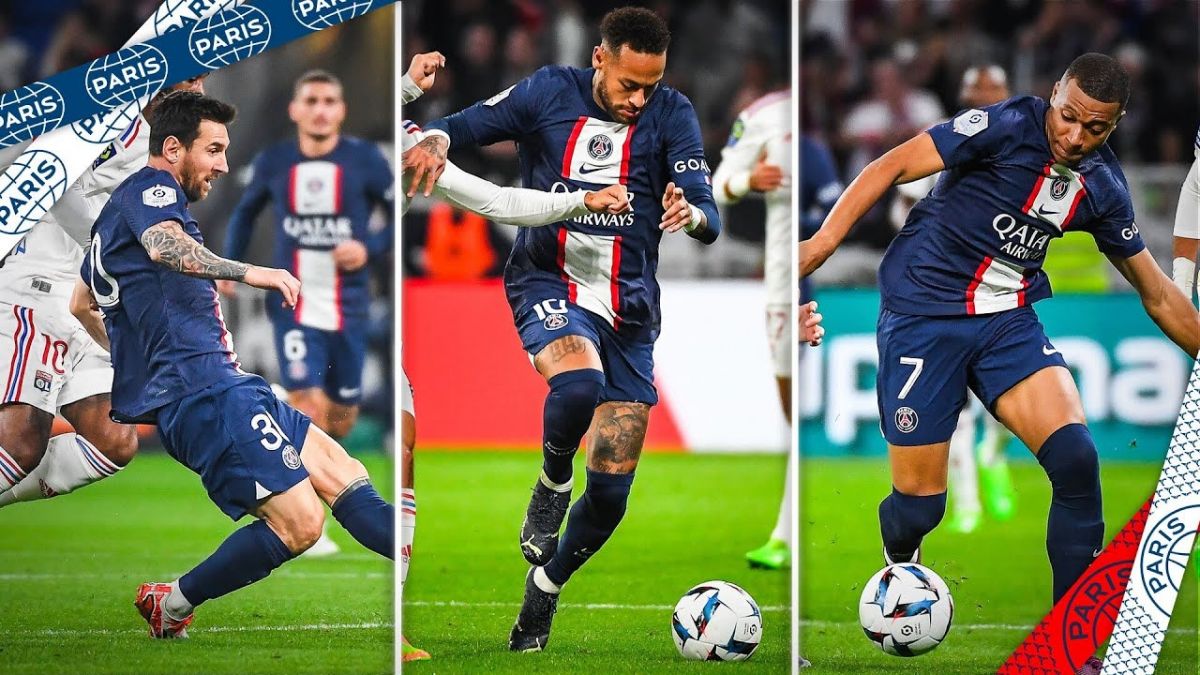 حرکات ترکیبی دیدنی از نیمار، مسی و امباپه