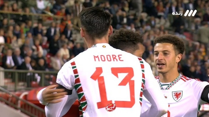 گل اول ولز به بلژیک (کیفر مور)
