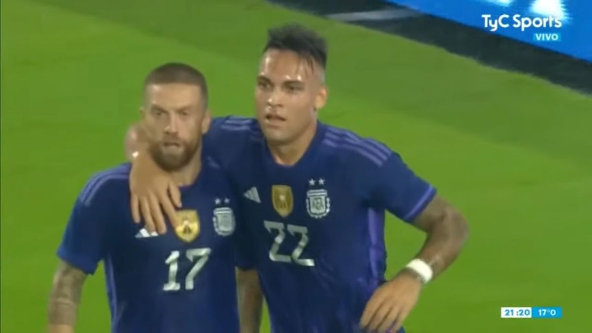 گل اول آرژانتین به هندوراس (لائوتارو مارتینز)