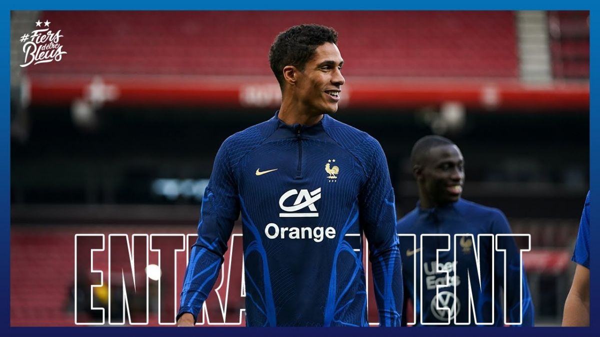 تمرین تیم ملی فرانسه برای دیدار مقابل دانمارک